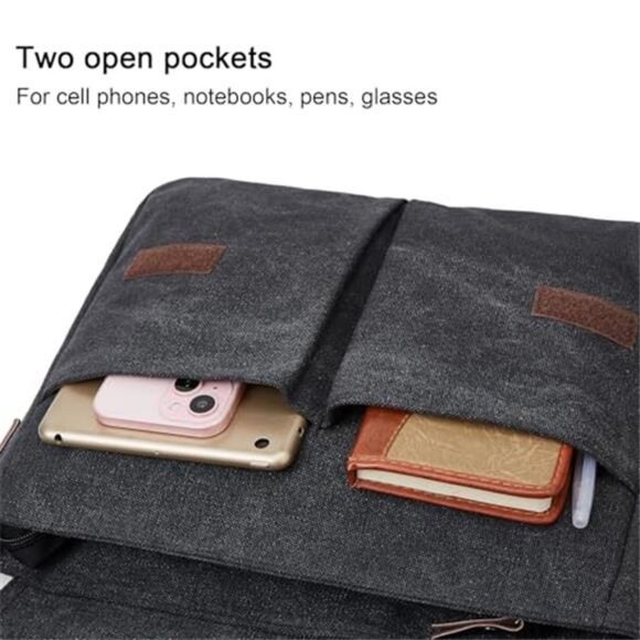 Amazon.com: CROCOD Canvas 15.6 inch Laptop Messenger Bag for  Canvas Satchel Messenger Bag for Men Women, Vintage Shoulder Crossbody